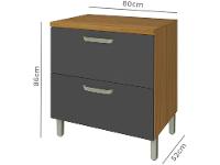 Balcão de Cozinha com Tampo Cozinhas Nesher - 6