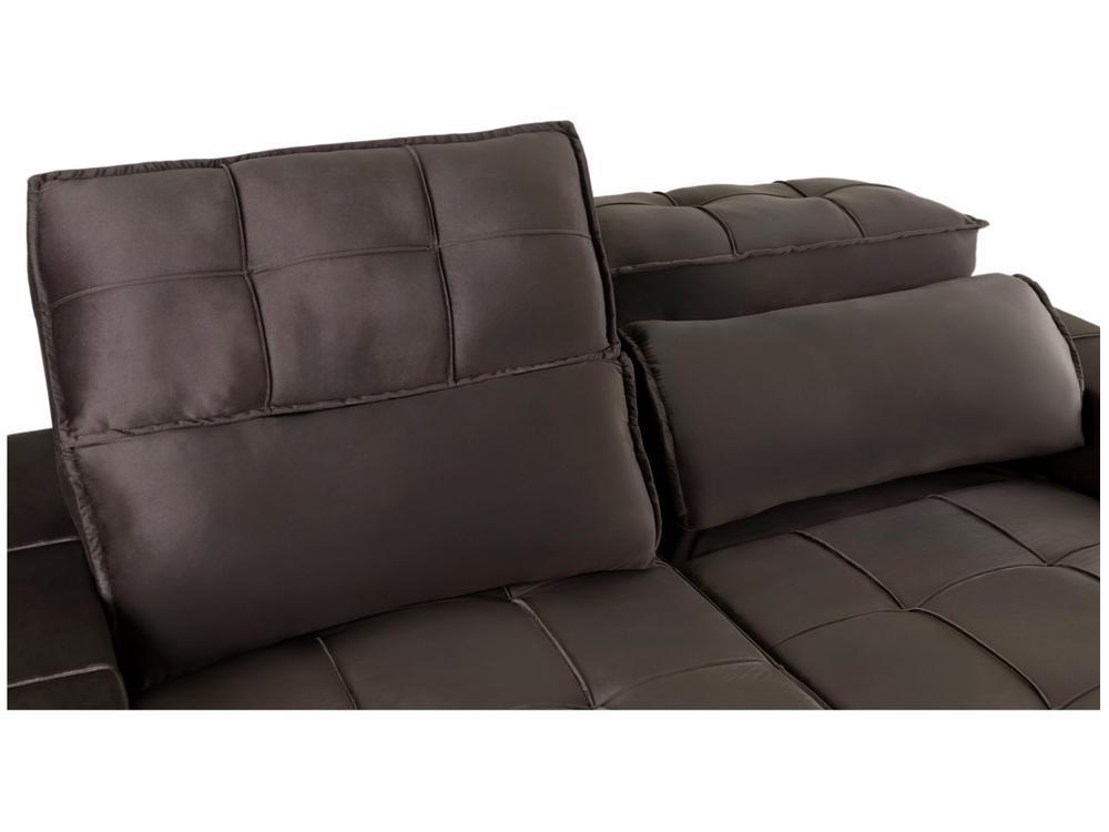 Sofá Retrátil Reclinável 3 Lugares Veludo Joly Barsa Gralha Azul - 8