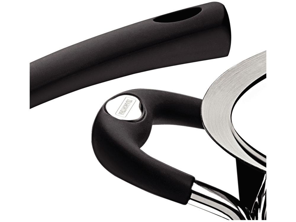 Panela Caldeirão tramontina Aço Inox 7,7L 24cm com tampa Duo Silicone - 8