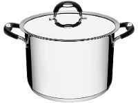 Panela Caldeirão tramontina Aço Inox 7,7L 24cm com tampa Duo Silicone - 1
