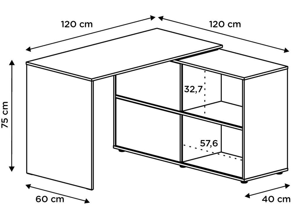 Mesa para Computador 2 Portas Artany Mingle - 7