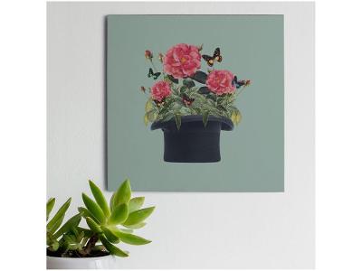 Placa Decorativa MDF Chapéu 20x20cm 