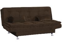 Sofá-cama Casal 3 Lugares Reclinável Veludo Light Matrix Salomé - 1