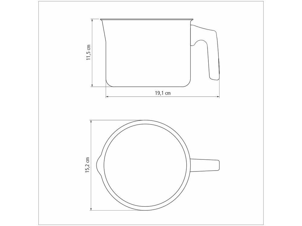Fervedor Tramontina de Alumínio Antiaderente 1,7L 14cm Turim - 6