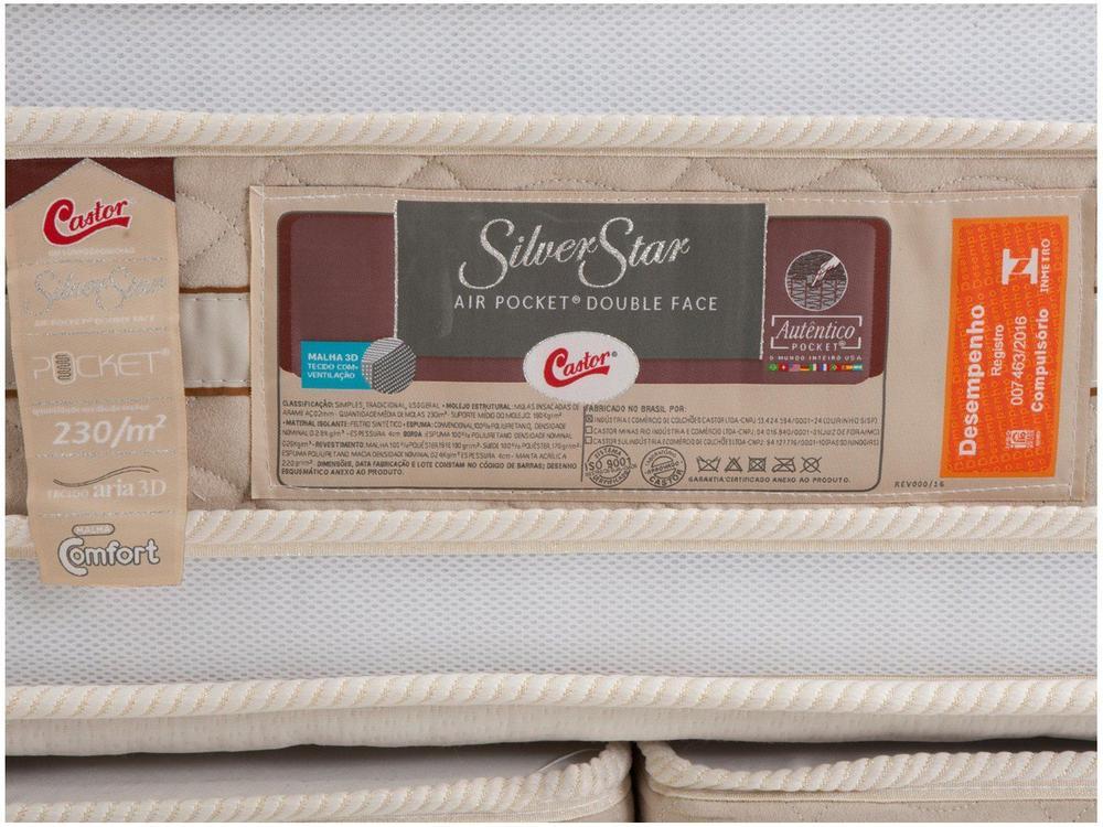 Colchão King Size Castor Mola Ensacadas/Pocket 34cm de Altura Silver Star - 9