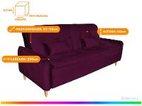 Sofá-cama Casal 3 Lugares Reclinável Suede Matrix Donna - 3