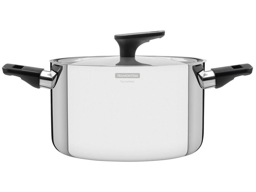 Caçarola Tramontina Inox Fundo Triplo com Tampa - 1
