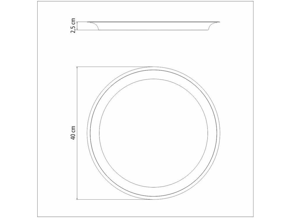 Bandeja Inox Tramontina Redonda 61413400 - 7