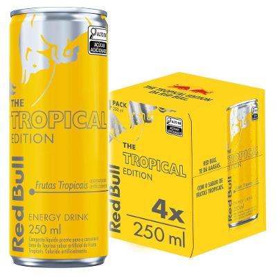 Red Bull Energético Tropical 250ml 4 latas