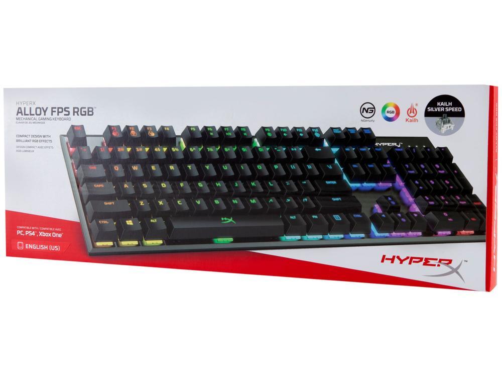 Teclado Mecânico Gamer USB HyperX Preto - 6
