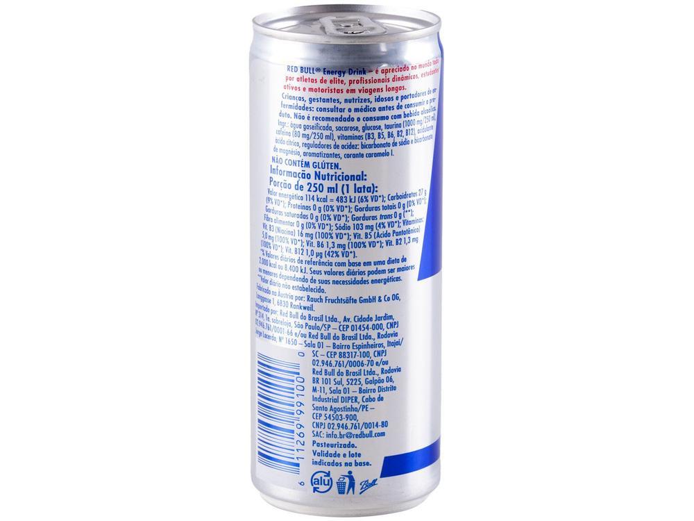 Bebida Energética Red Bull Energy Drink 250ml 4 Unidades - 18