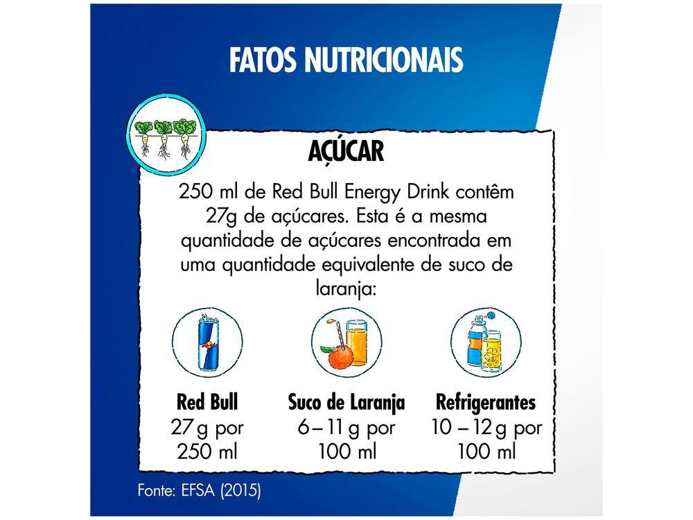 Bebida Energética Red Bull Energy Drink 250ml 4 Unidades - 7