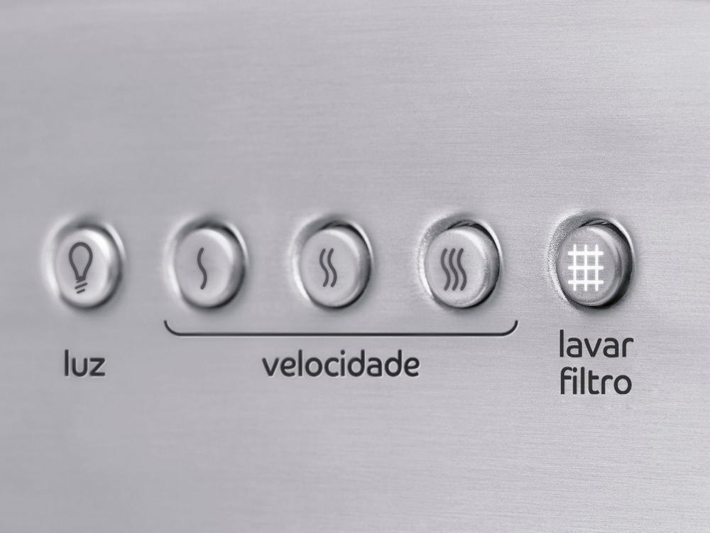 Coifa de Parede Consul 60cm Inox 4 Bocas - 3