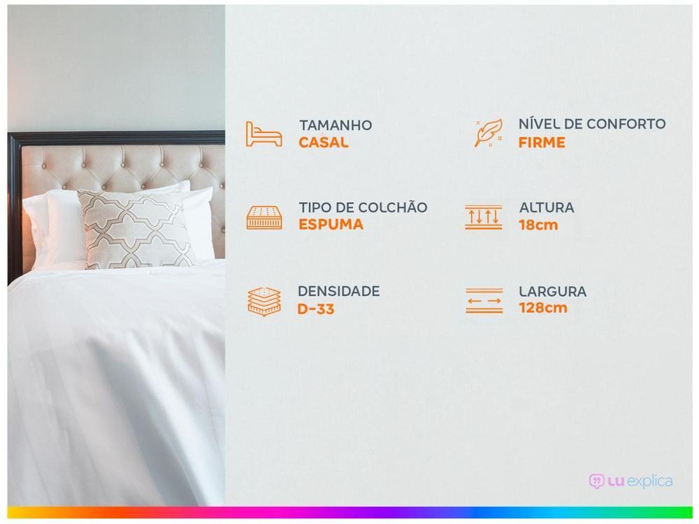 Colchão Casal Viúva Castor Espuma D-33 - 6