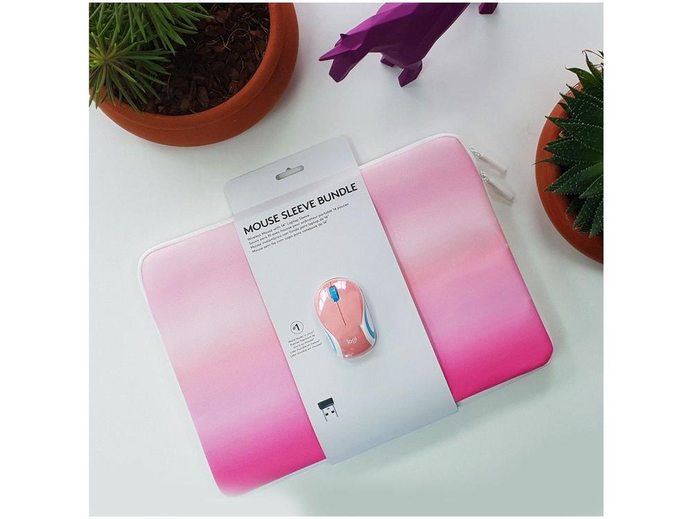 Mini Mouse sem Fio Logitech Laser 1000DPI 3 Botões - 6