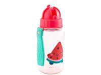 Garrafa Infantil 400ml com Canudo Buba Frutti Melancia