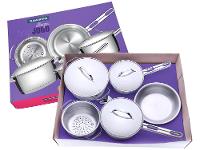 Conjunto de Panelas Tramontina Allegra Inox 5 Peças Fundo Triplo - 11