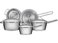 Conjunto de Panelas Tramontina Allegra Inox 5 Peças Fundo Triplo - 1