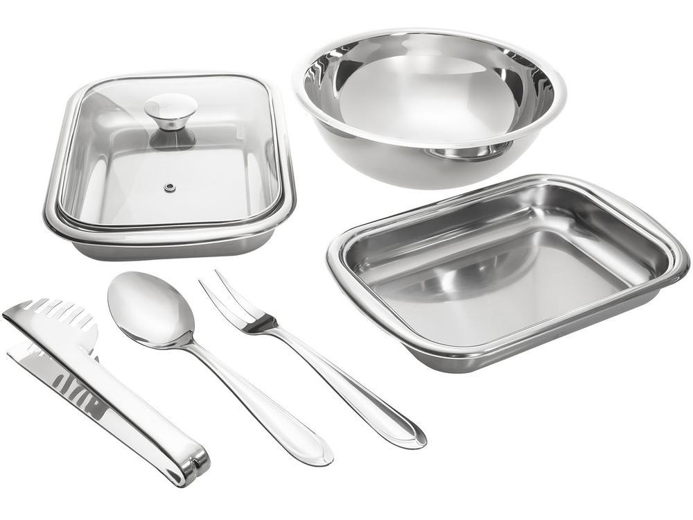 Conjunto de Baixelas Tramontina Inox 6 Peças - 1