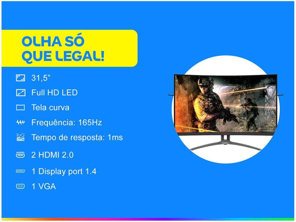 Monitor Gamer AOC Agon III AG323FCXE 31,5” LED - 2