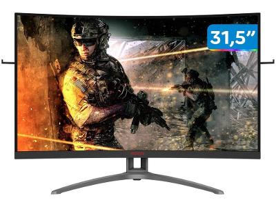 Monitor Gamer AOC Agon III AG323FCXE 31,5” LED - Curvo Widescreen Full HD HDMI VGA 1m
