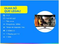 Monitor Gamer AOC Agon III AG323FCXE 31,5” LED - 2