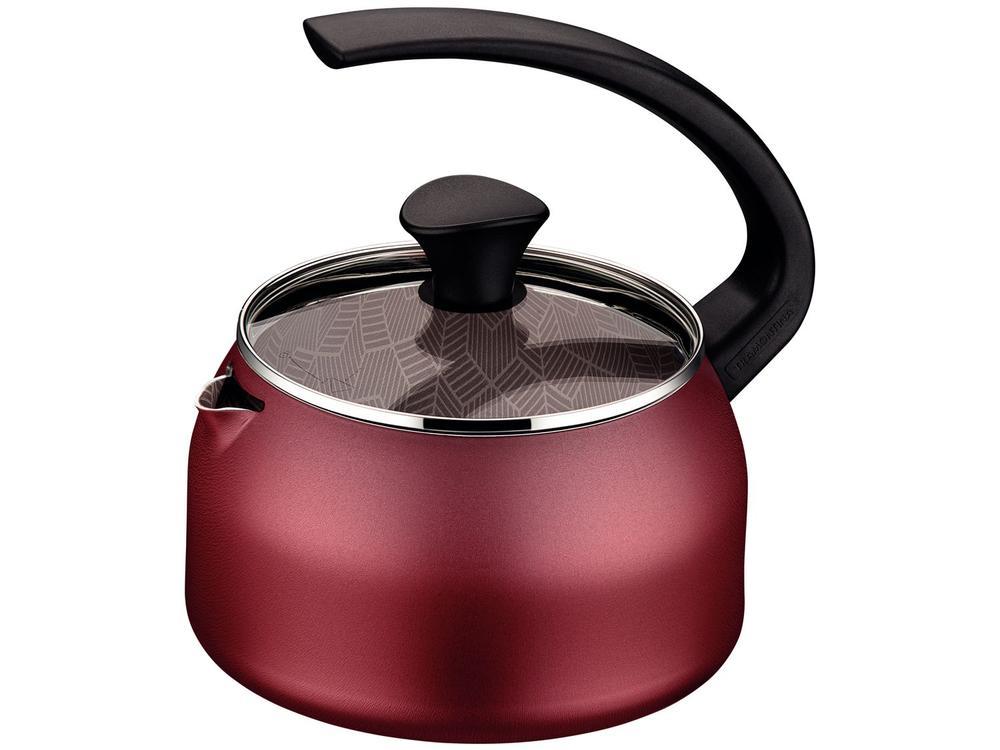 Chaleira Tramontina Vermelha 1,9L Paris Texture - 4
