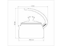 Chaleira Tramontina Vermelha 1,9L Paris Texture - 6