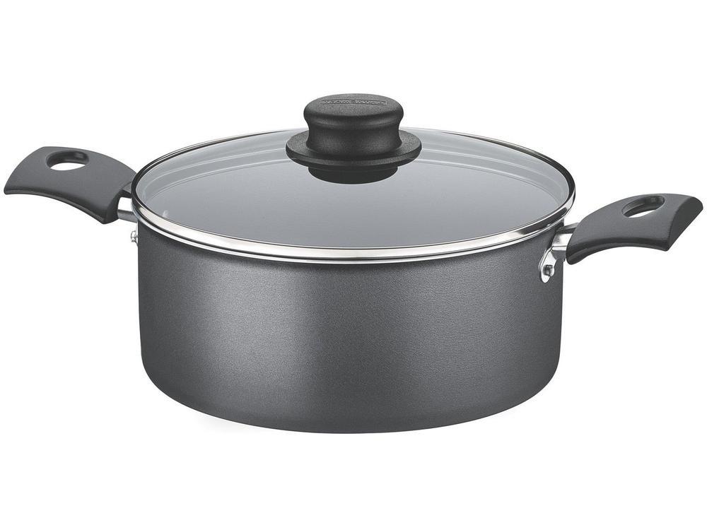 Caçarola Tramontina Antiaderente com Tampa Chumbo 3,7L 22cm Turim - 1
