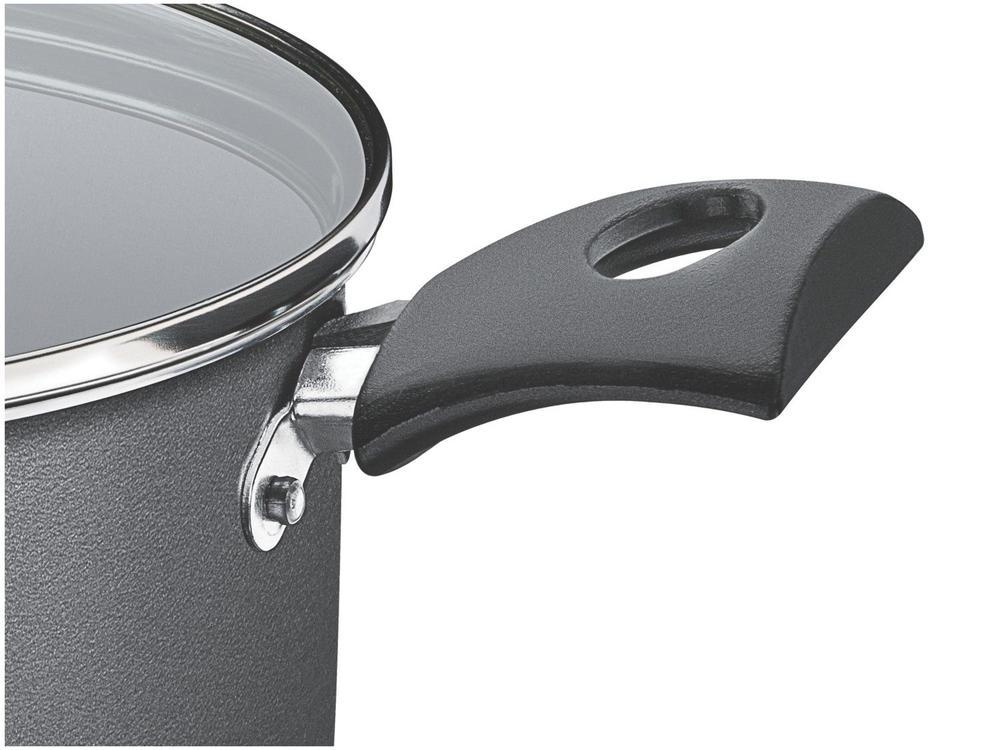 Caçarola Tramontina Antiaderente com Tampa Chumbo 3,7L 22cm Turim - 3
