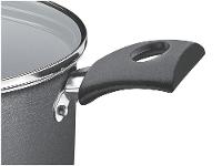 Caçarola Tramontina Antiaderente com Tampa Chumbo 3,7L 22cm Turim - 3