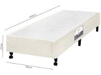 Base Cama Box Solteiro Castor 27cm de Altura Poli - 2