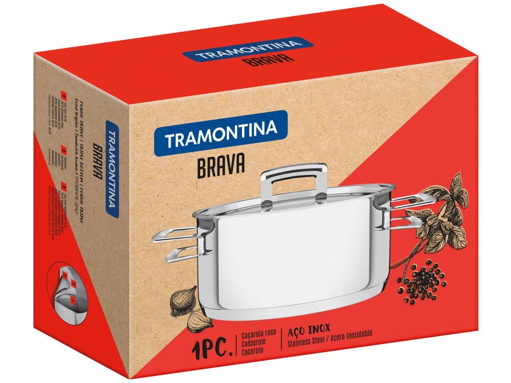 Caçarola Tramontina Fundo Triplo com Tampa 2,9L 20cm Brava - 7