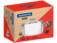 Caçarola Tramontina Fundo Triplo com Tampa 2,9L 20cm Brava - 7