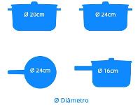 Jogo de Panelas Tramontina Inox Fundo Triplo 4 Peças Brava - 3