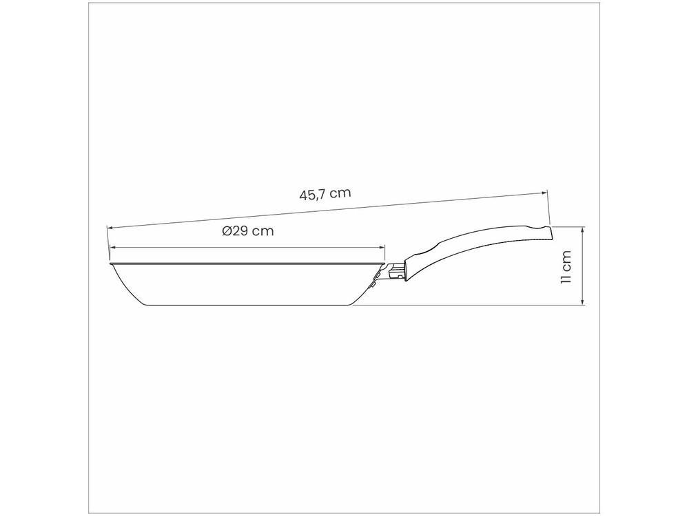 Frigideira Antiaderente Tramontina de Alumínio Turin 20260728 Vermelha 28cm - 7