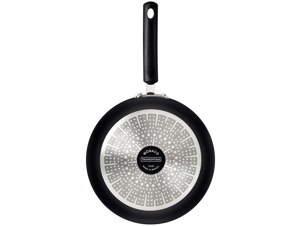 Frigideira Antiaderente Tramontina de Alumínio Mônaco Induction Preta 24cm - 5