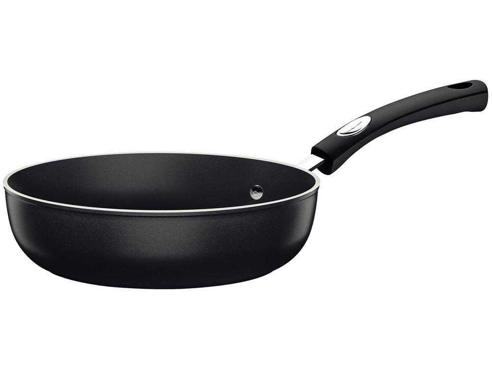 Frigideira Antiaderente Tramontina de Alumínio Mônaco Induction Preta 24cm - 6