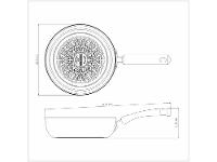 Frigideira Antiaderente Tramontina de Alumínio Mônaco Induction Preta 24cm - 7
