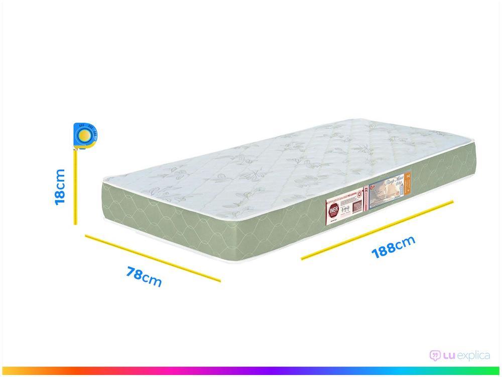 Colchão Solteiro Castor Espuma D-33 78x188cm - 4