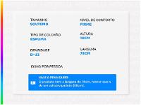 Colchão Solteiro Castor Espuma D-33 78x188cm - 3