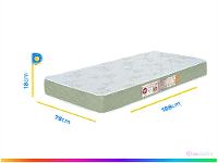 Colchão Solteiro Castor Espuma D-33 78x188cm