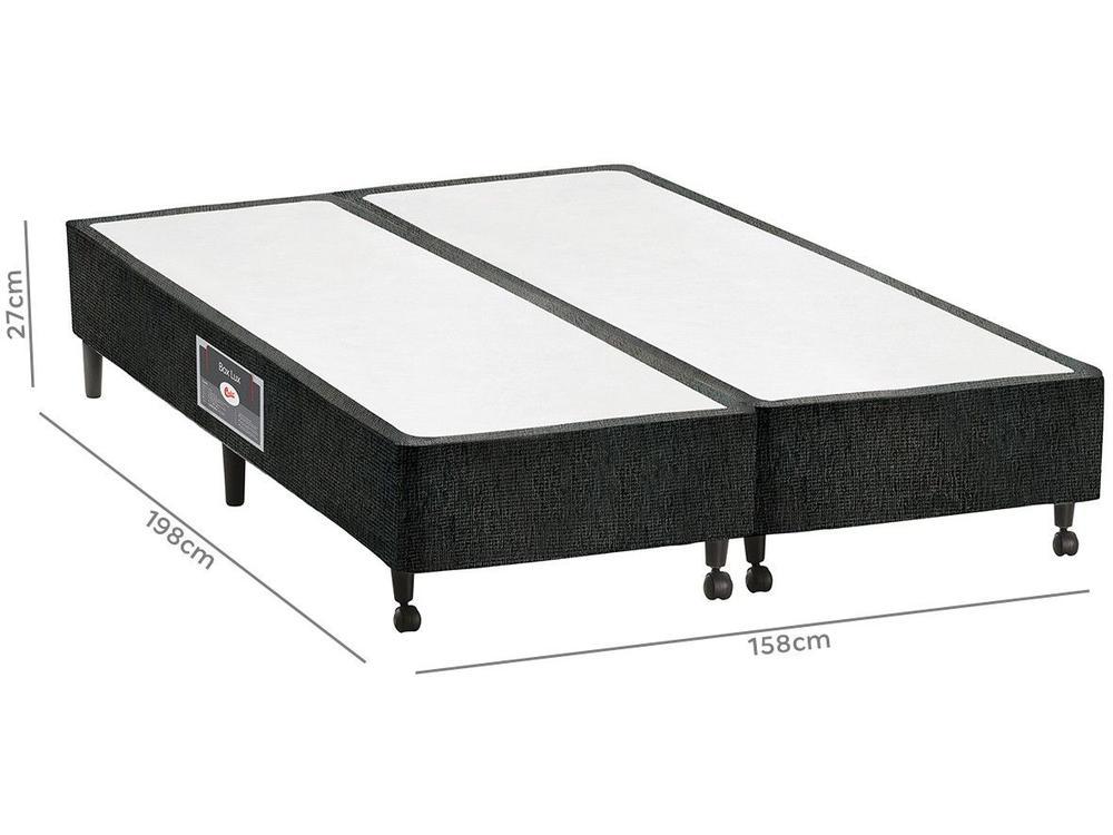 Box para Colchão Queen Size Castor Bipartido 27cm de Altura Lux - 2