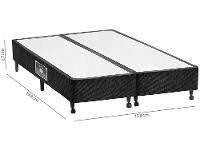 Box para Colchão Queen Size Castor Bipartido 27cm de Altura Lux - 2