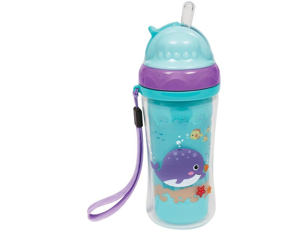 Copo Infantil Antivazamento com Canudo e Tampa - 2