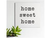 Placa Decorativa MDF Home Sweet 20x20cm - 1