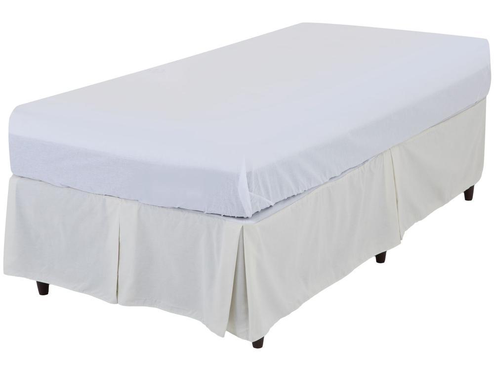 Saia para Cama Solteiro Prata 90x190cm Santista - 3