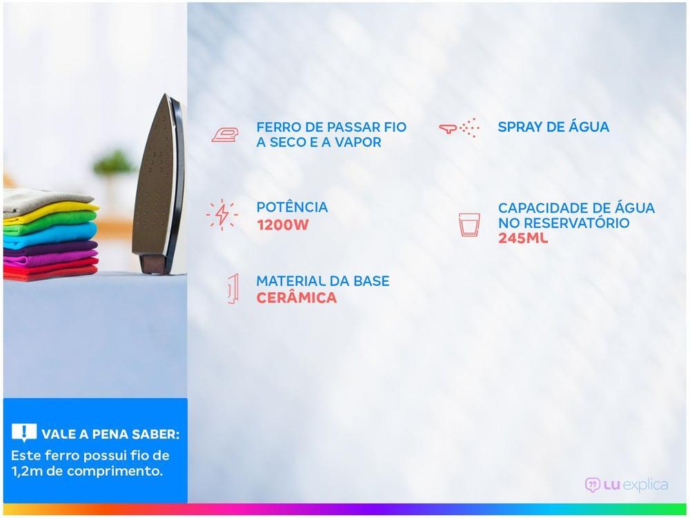 Ferro de Passar Roupa a Seco e a Vapor Britânia - 2