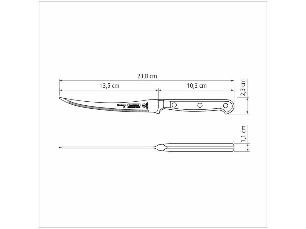 Faca para Tomate Tramontina Inox 5” Century - 4