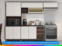 Cozinha Completa Poliman Móveis Evidence Nicho